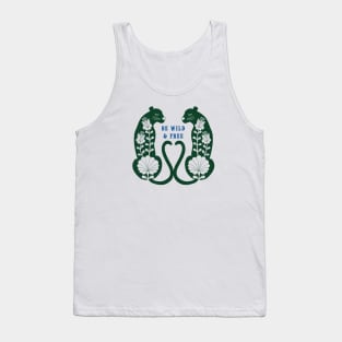 Be Wild & Free dark green Tank Top